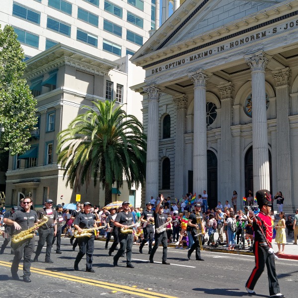 The Marching Band at Silicon Valley Pride parade