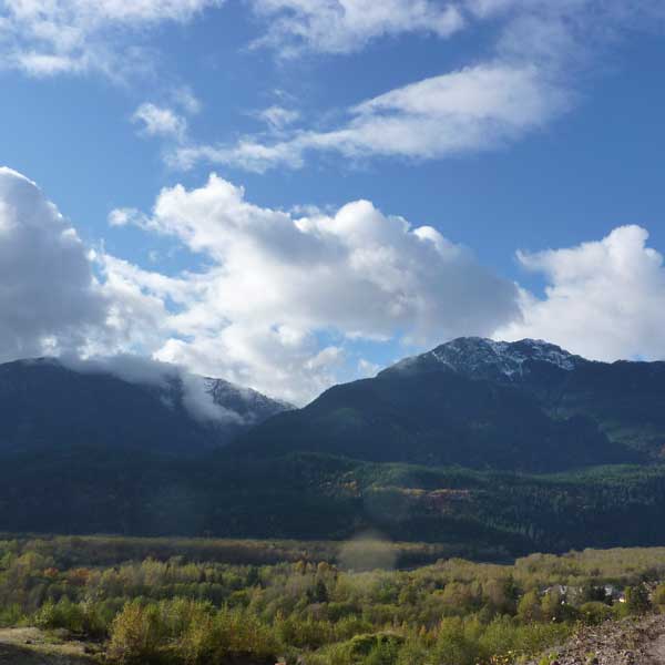 Mountain views in Squamish Nation